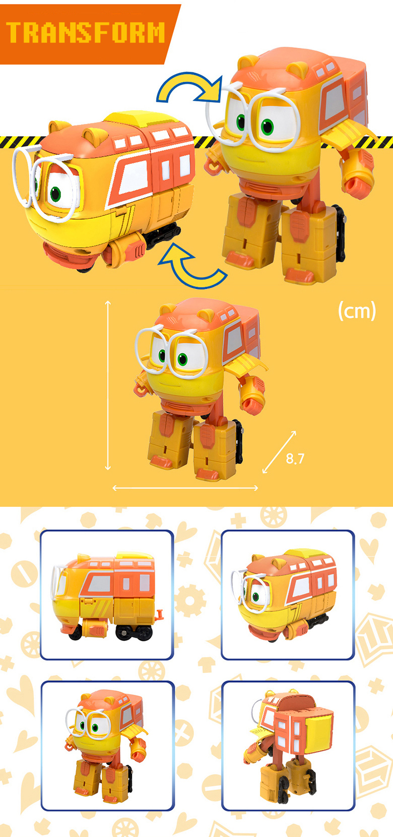 ROBOT TRAIN S2 Transforming Robot / Toy Figure, Season 2 Original